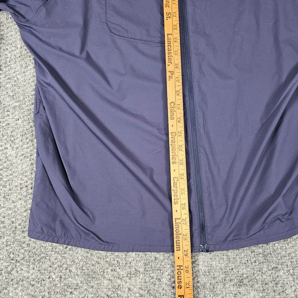 Peter Millar XXL Featherweight Windbreaker Full Zip Jacket Seahorse Logo Blue‎